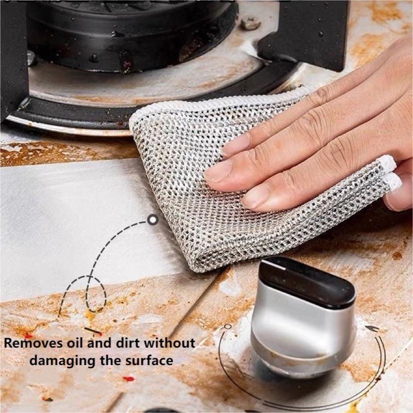 🔥Multi-purpose Miracle Cleaning Cloth - Anti-scratch, Anti-oil Kitchen Wipe Cleaning Cloth