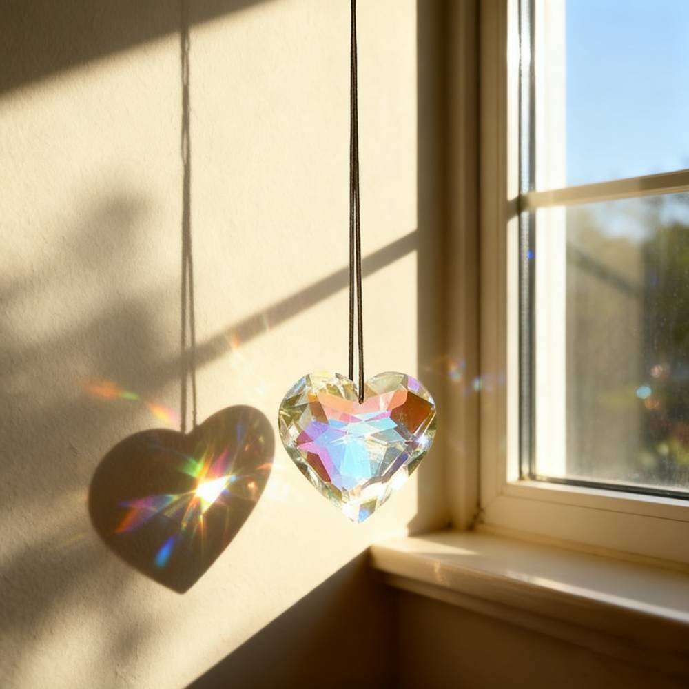 "Dancing Light & Rainbow" Crystal Pendant-Catch the Sunlight · Release the Rainbow · Brighten Every Space