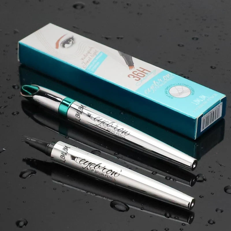 🔥Waterproof 3D tattoo pencil with 4 fork tips for microblading