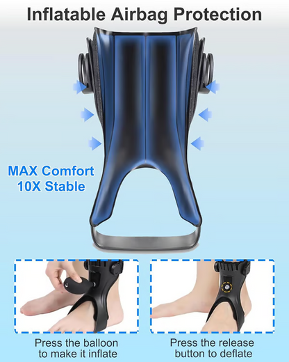 Foot drooping and inversion orthosis