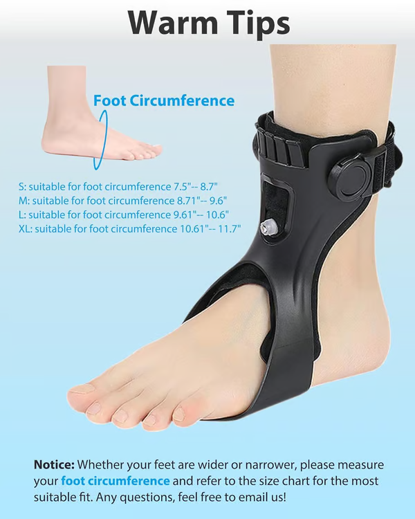 Foot drooping and inversion orthosis