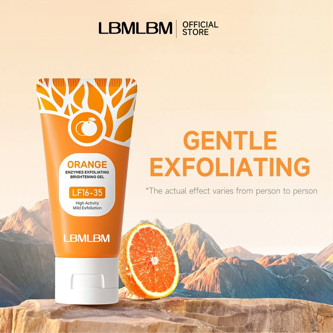 🔥Orange Enzyme Exfoliating Gel — Deep Clean, Brighten & Hydrate – All in One Natural Gel