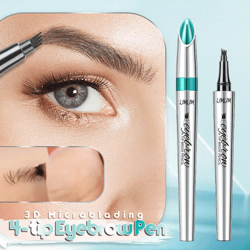 🔥Waterproof 3D tattoo pencil with 4 fork tips for microblading