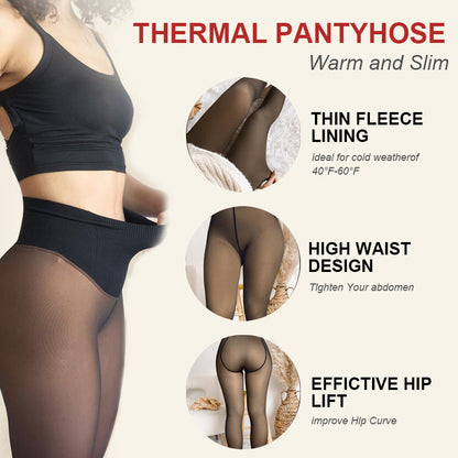 🎄 New Compression Magic Leggings – Fleece-Lined Warmth from XS to 3XL❄️