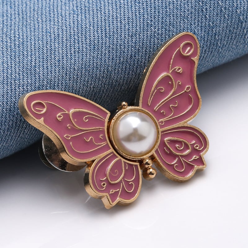 🦋 No-Sew Butterfly Jean Clips – Instant Waist Adjuster for Jeans, Skirts & More ✨