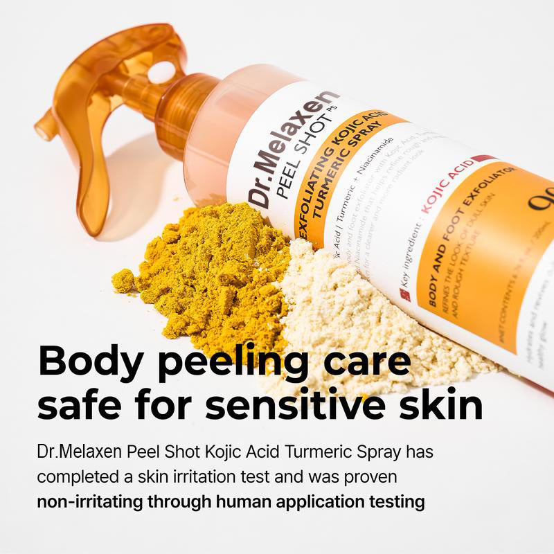 🔥Peel Shot Keratin Care Kojic Acid Turmeric Spray 200ml Pore Clearing Exfoliating Formula Skin Repair Scrub