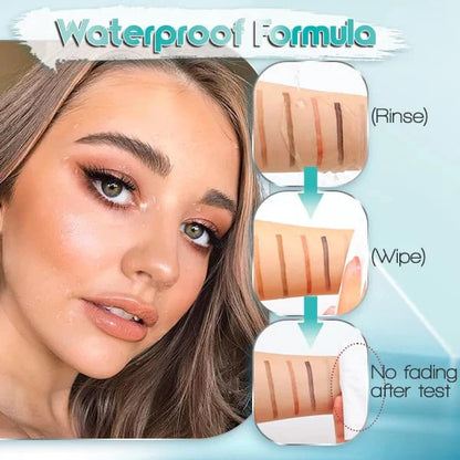 🔥Waterproof 3D tattoo pencil with 4 fork tips for microblading