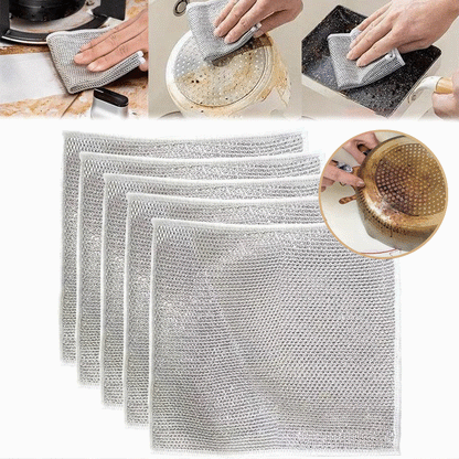 🔥Multi-purpose Miracle Cleaning Cloth - Anti-scratch, Anti-oil Kitchen Wipe Cleaning Cloth