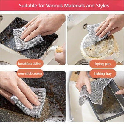 🔥Multi-purpose Miracle Cleaning Cloth - Anti-scratch, Anti-oil Kitchen Wipe Cleaning Cloth