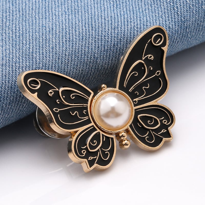 🦋 No-Sew Butterfly Jean Clips – Instant Waist Adjuster for Jeans, Skirts & More ✨