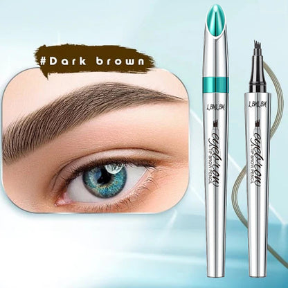 🔥Waterproof 3D tattoo pencil with 4 fork tips for microblading