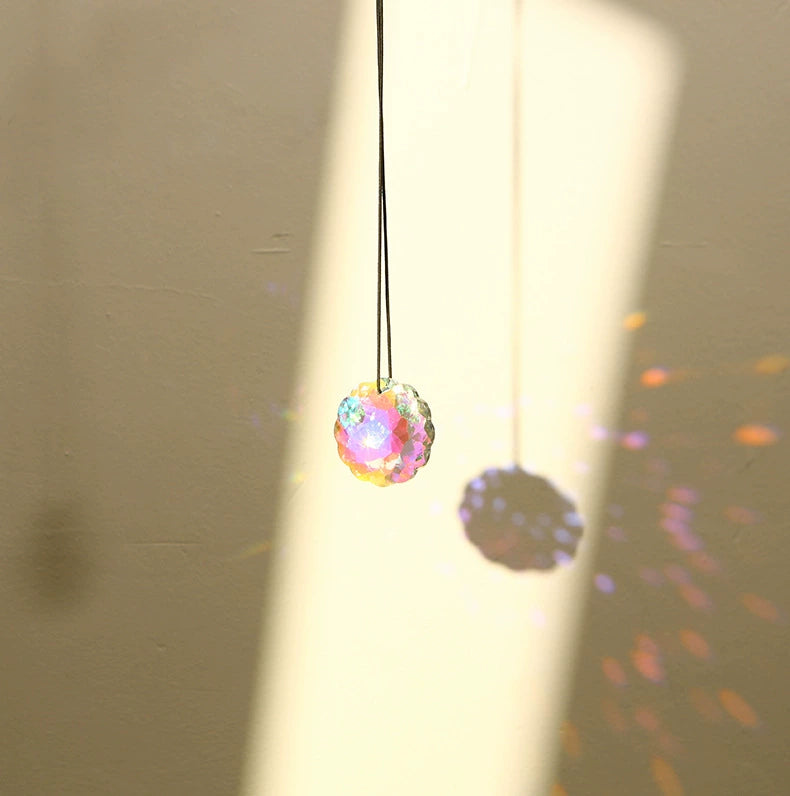 "Dancing Light & Rainbow" Crystal Pendant-Catch the Sunlight · Release the Rainbow · Brighten Every Space