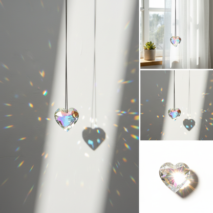 "Dancing Light & Rainbow" Crystal Pendant-Catch the Sunlight · Release the Rainbow · Brighten Every Space