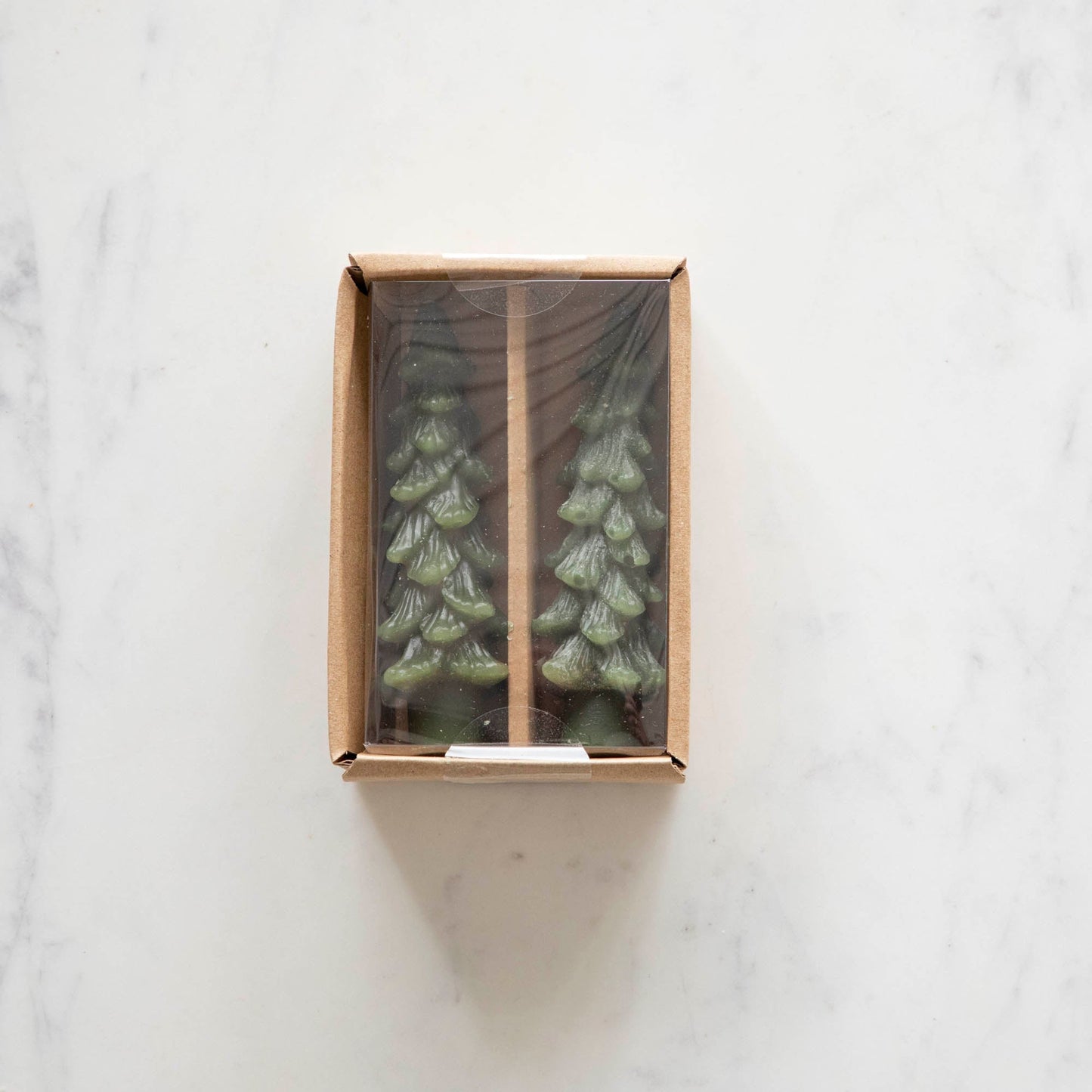 🎄 Green Christmas Tree Candle – Festive Holiday Decor for Your Home 🕯️, Set of 2