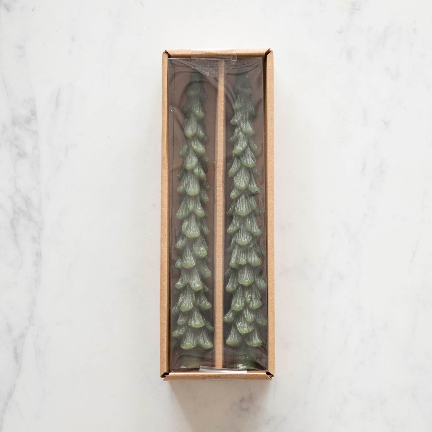 🎄 Green Christmas Tree Candle – Festive Holiday Decor for Your Home 🕯️, Set of 2