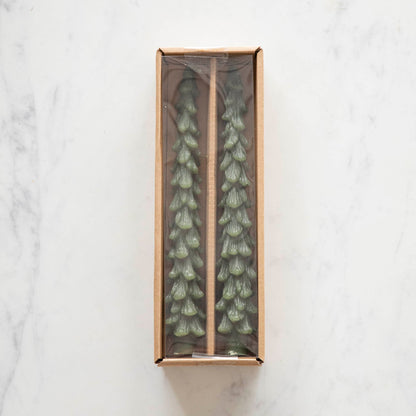 🎄 Green Christmas Tree Candle – Festive Holiday Decor for Your Home 🕯️, Set of 2