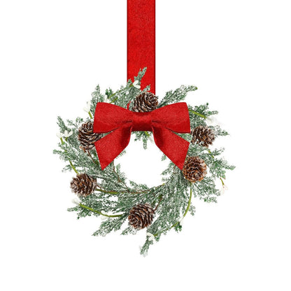 🎄 Early Christmas Sale🔥 Christmas Mini Cabinet Wreath with Bow