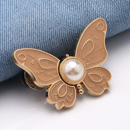 🦋 No-Sew Butterfly Jean Clips – Instant Waist Adjuster for Jeans, Skirts & More ✨