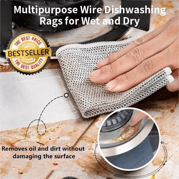 🔥Multi-purpose Miracle Cleaning Cloth - Anti-scratch, Anti-oil Kitchen Wipe Cleaning Cloth