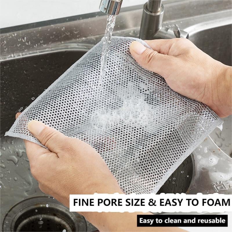 🔥Multi-purpose Miracle Cleaning Cloth - Anti-scratch, Anti-oil Kitchen Wipe Cleaning Cloth