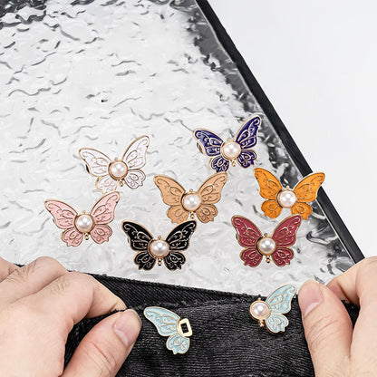 🦋 No-Sew Butterfly Jean Clips – Instant Waist Adjuster for Jeans, Skirts & More ✨