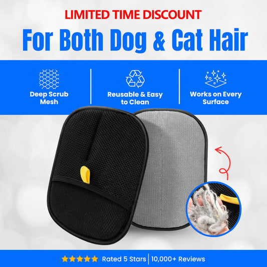 🔥Limited Time Sale - Pet Grooming Gloves Static Dedusting Brush Pet Hair Remover Brush Removing Dog Cat Hair From Sofa Carpet Clothes Tool Supplies